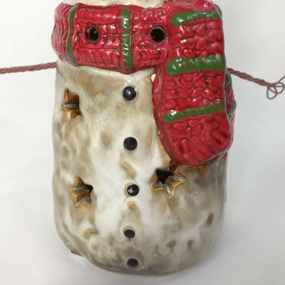 Yankee Candle Snowman Tealight Holder Top Hat‎ 6 IN